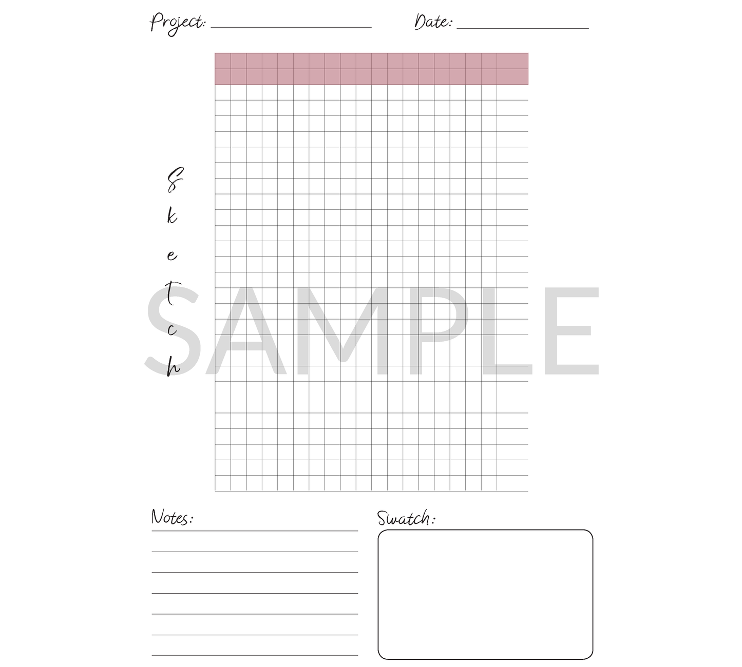 PDF PROJECT PLANNER + BONUS FABRIC ORGANIZATION LABELS