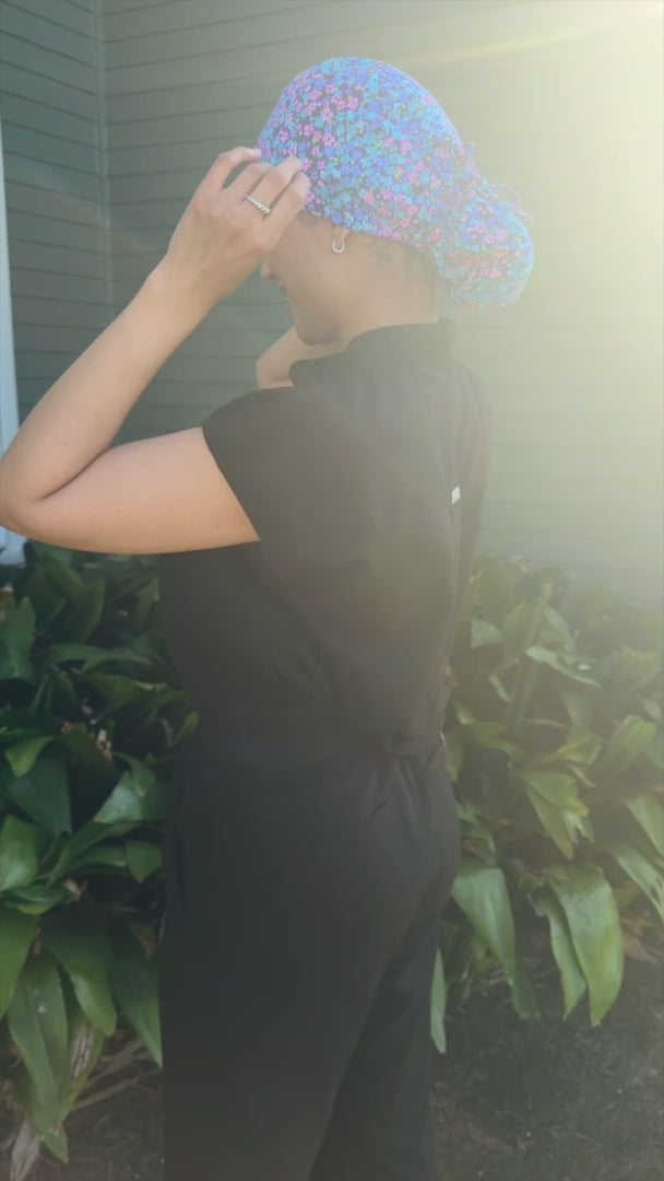 STELLA - PONYTAIL SCRUB CAP DIGITAL PATTERN – Rosy Peña