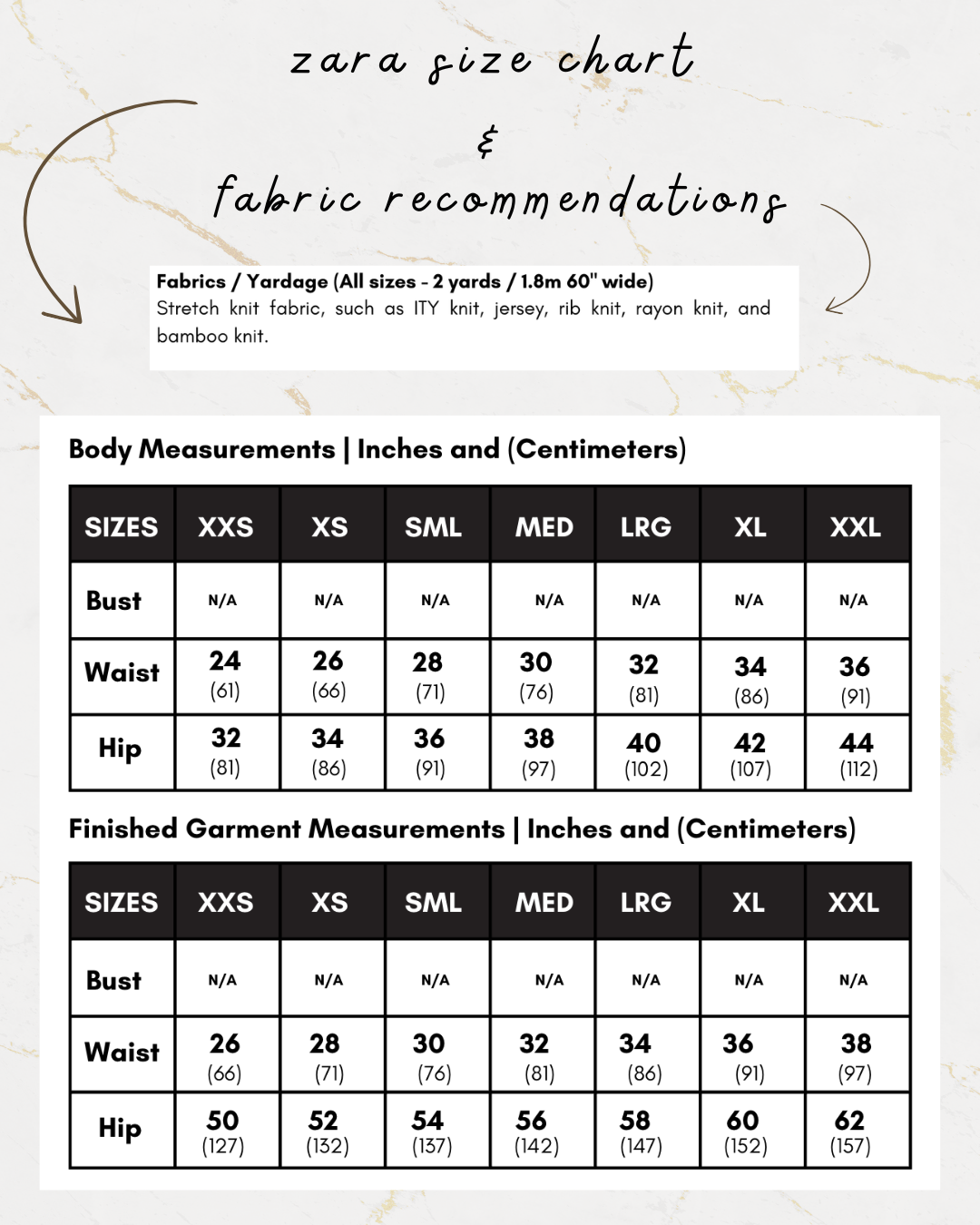 ZARA - SKIRT DIGITAL SEWING PATTERN