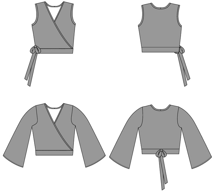 BELLA - WRAP TOP DIGITAL PATTERN – Rosy Peña