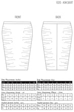 Load image into Gallery viewer, KIM - FITTED MIDI SKIRT PDF PATTERN